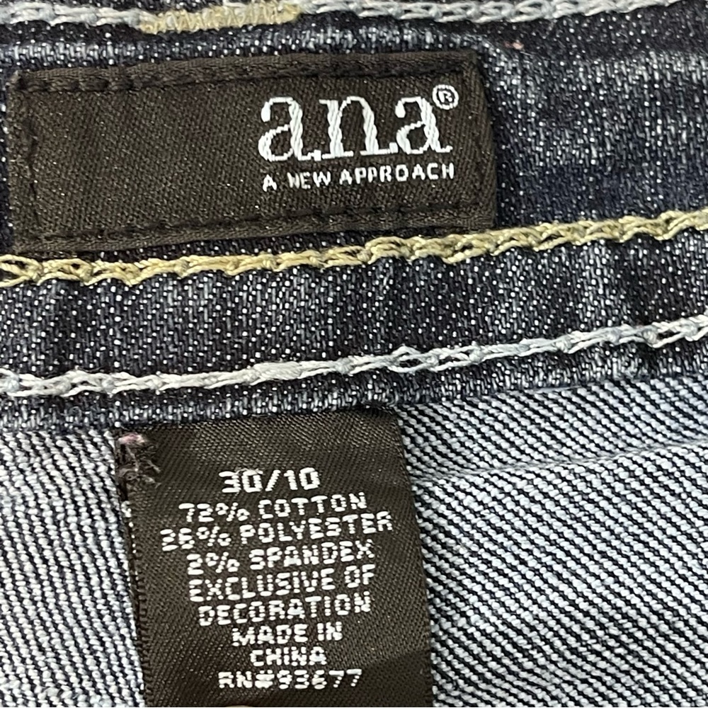 A N A, A NEW APPROACH WOMENS BOOTCUT DENIM JEANS SIZE 30/10 VERY GOOD CO… - Picture 4 of 6